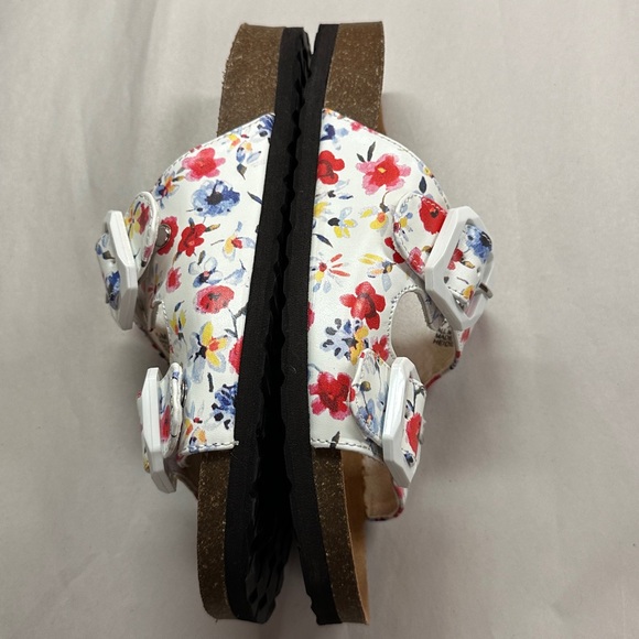 Cliffs by White Mountain Heidi Floral Sandals Two Strap Buckles Footbed Size 7.5 - Picture 7 of 9